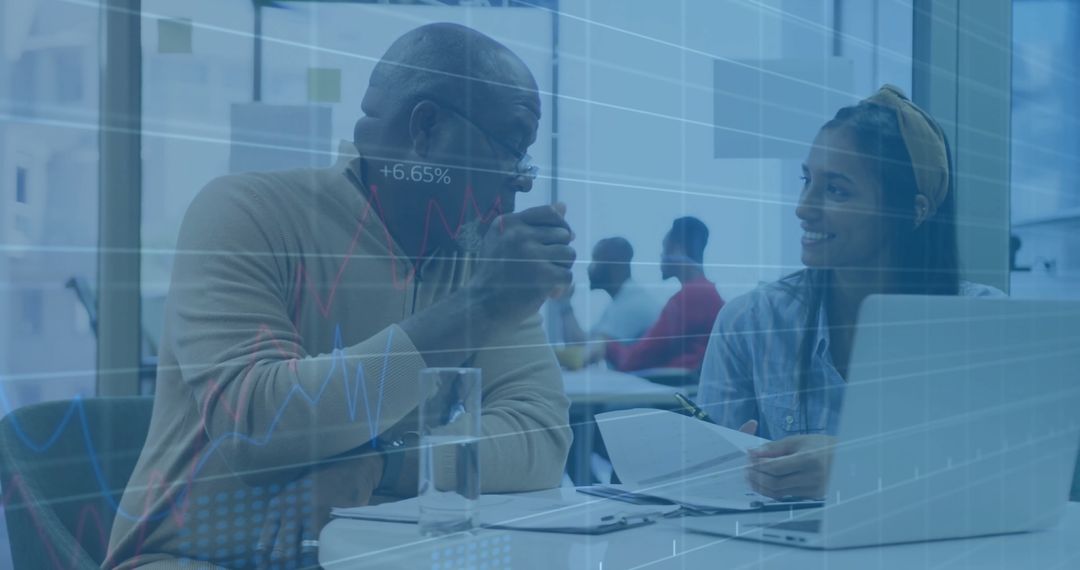 Senior Professional Mentoring Colleague with Data Overlay