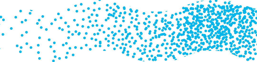 Abstract Blue Dots Pattern on Transparent Background