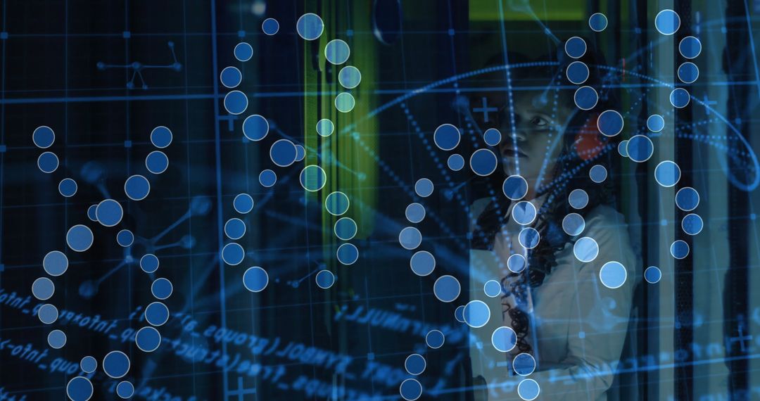 Modern Engineer Uses Holographic Interface in Tech Lab