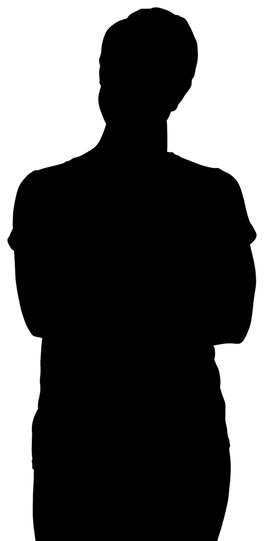 Silhouette of Sportswoman in Dynamic Pose with Transparent Background