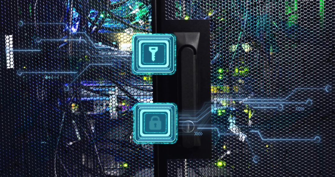 Holographic Security Interface on Data Center Server Rack