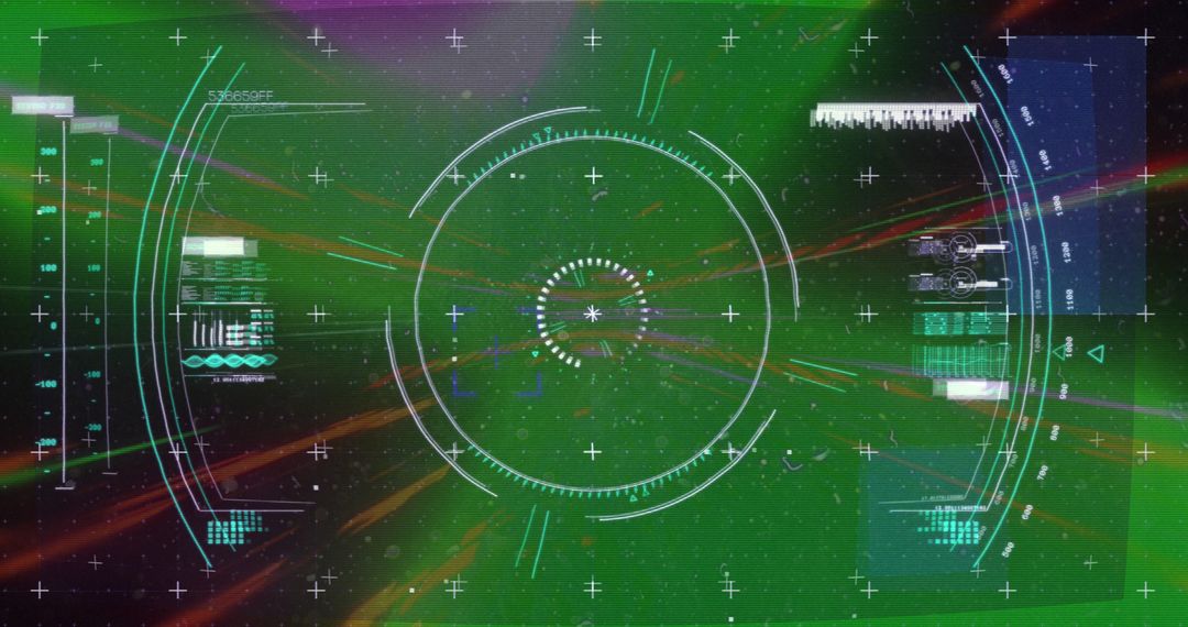 Futuristic Digital Interface Data Scanning and Processing