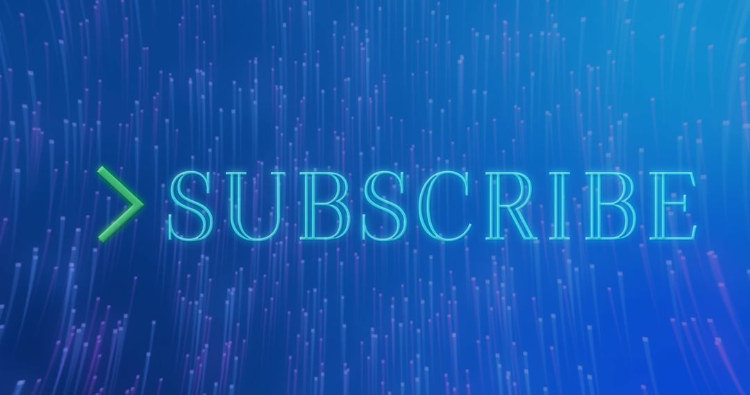 Digital Subscribe Button with Blue Abstract Background