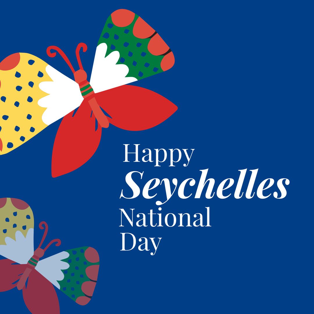 Vibrant Butterflies Celebrating Seychelles National Day