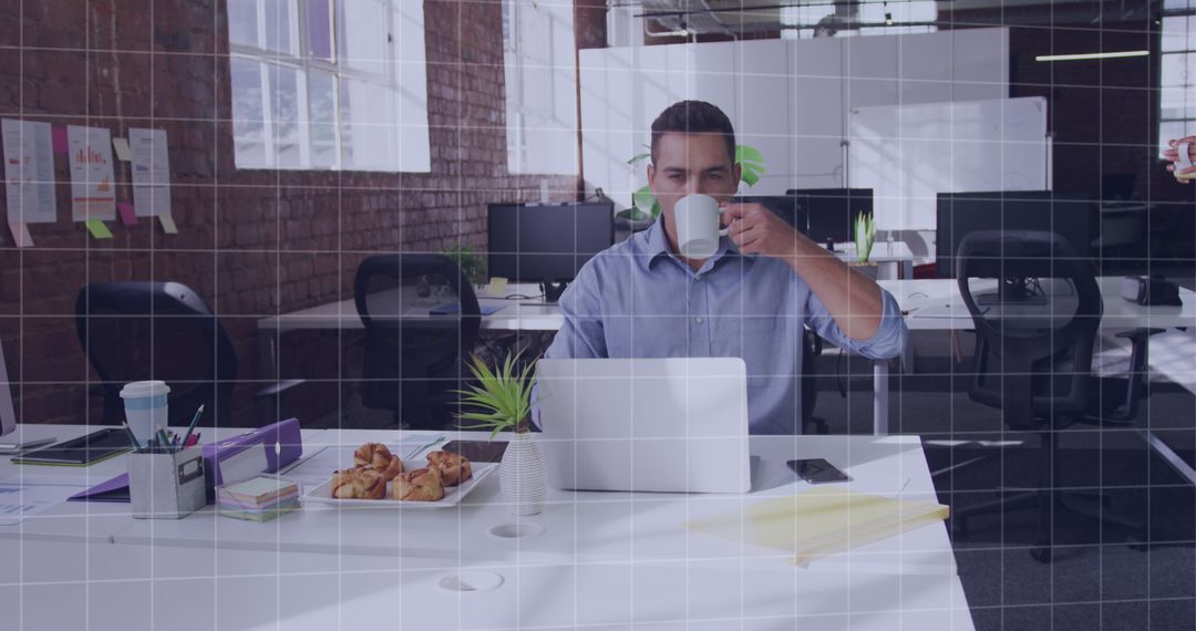 Data Processing In Modern Office with Diverse Professionals