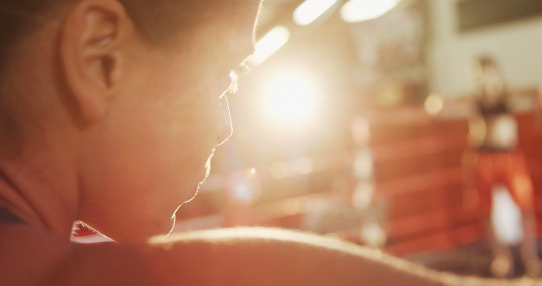 Female Boxer Preparing for Fight in Gym with Sunlight - Free Images, Stock Photos and Pictures on Pikwizard.com