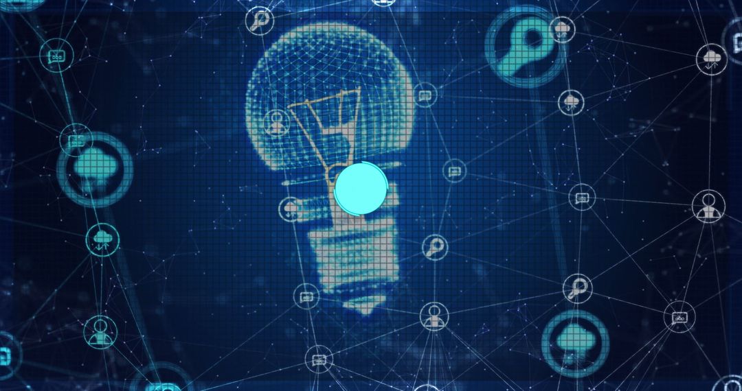 Digital Innovation with Connected Lightbulb Graphics