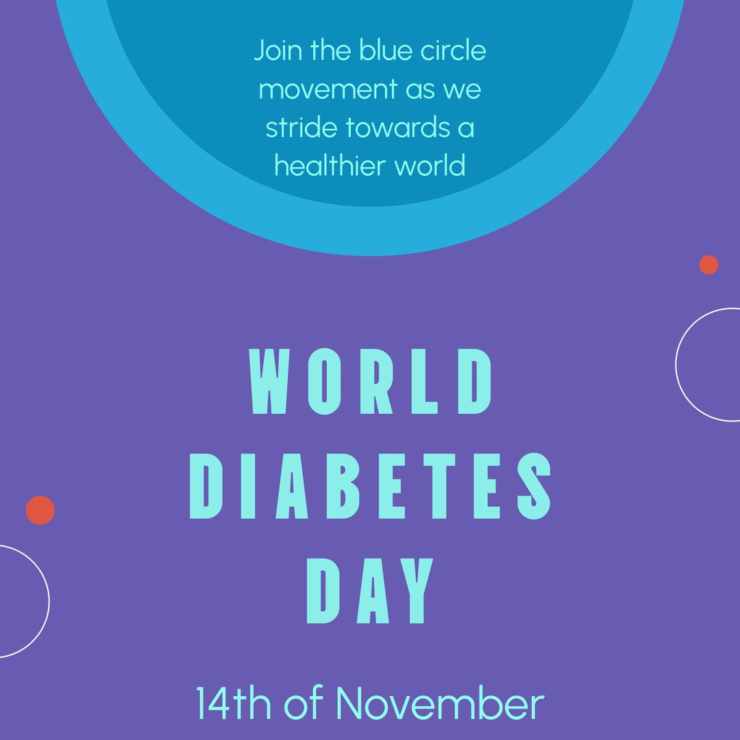 World Diabetes Day Awareness Promotion Background Design
