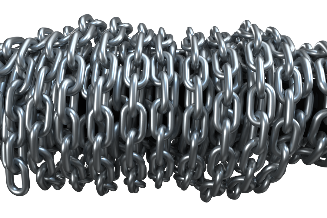 Close-up of Jumbled Metallic Chains with Transparent Background - Download Free Stock Images Pikwizard.com