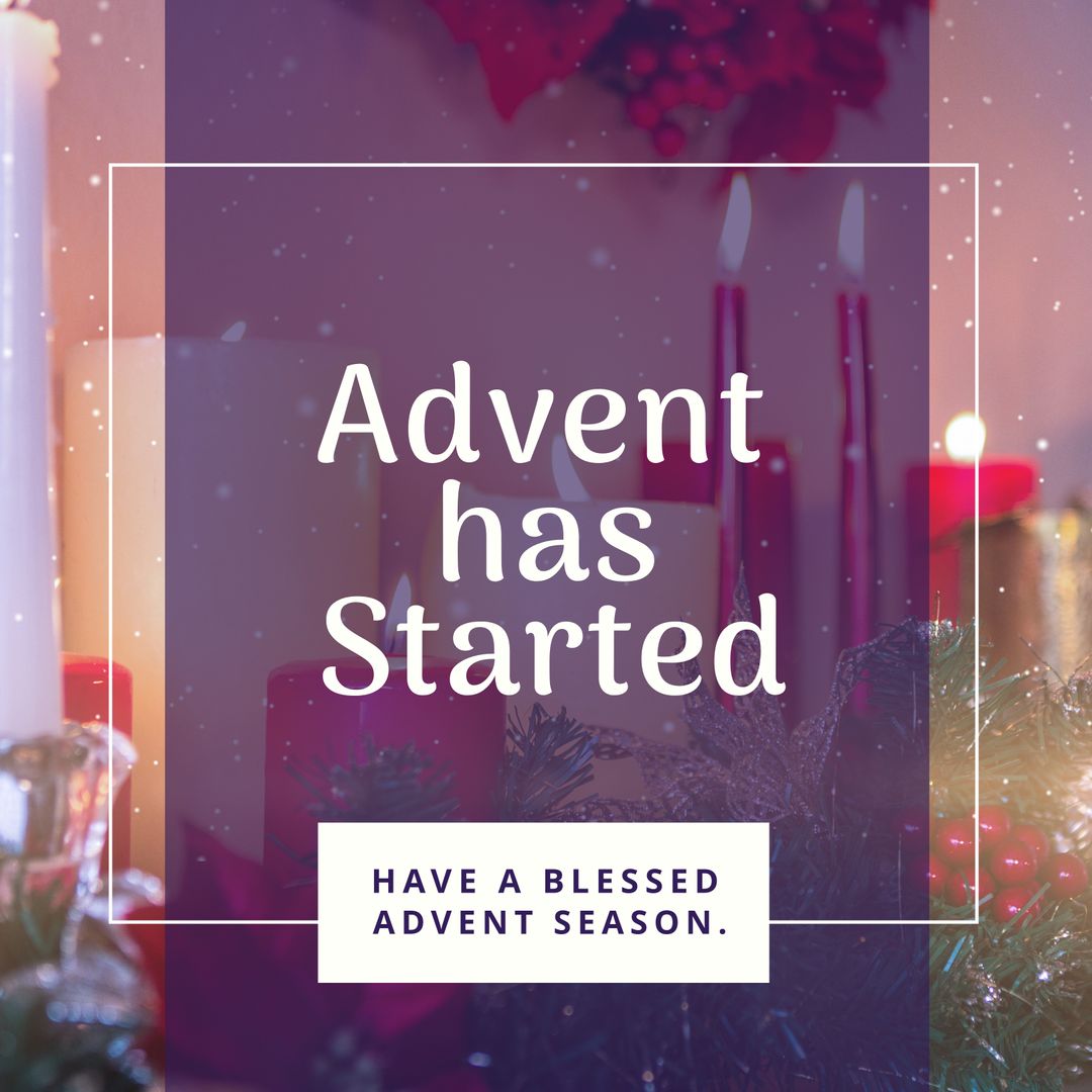 advent season greeting with candles and festive decorations - Download Free Stock Images Pikwizard.com