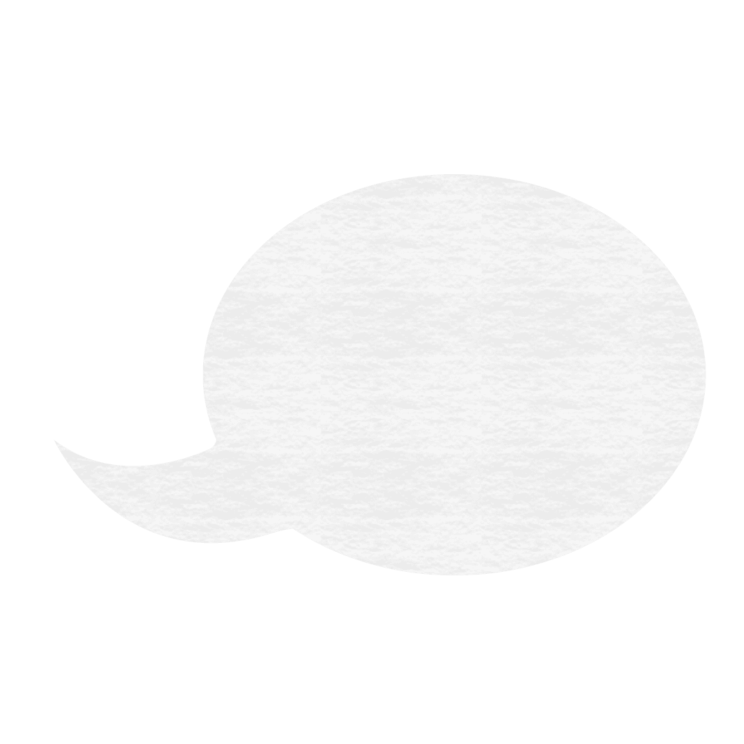 Minimalistic Blank Transparent Speech Bubble Vector