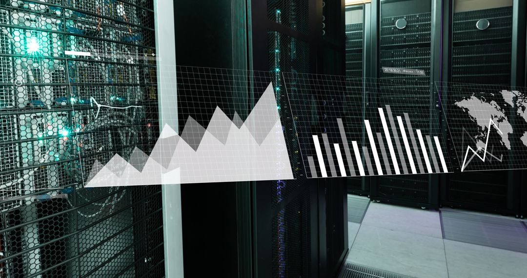 Advanced Data Processing in Futuristic Server Room