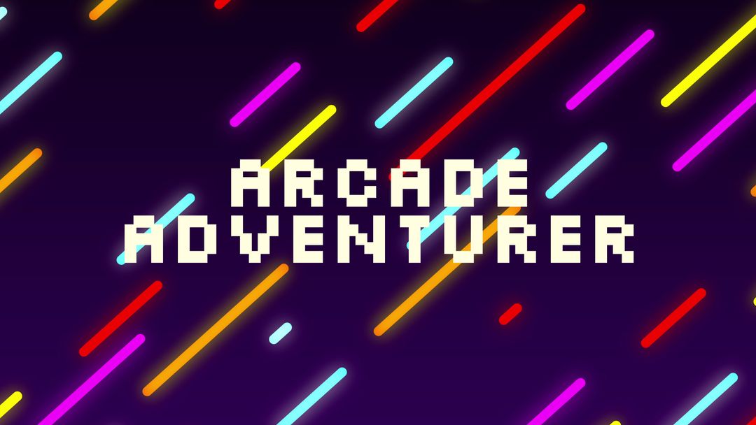 Retro Arcade Gaming Event Invitation with Neon Lines - Download Free Stock Templates Pikwizard.com
