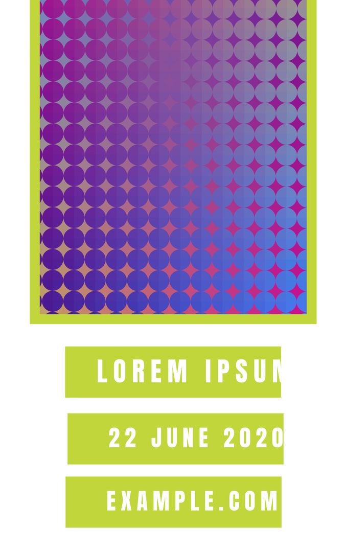 Vibrant Gradient Dots Banner for Contemporary Events