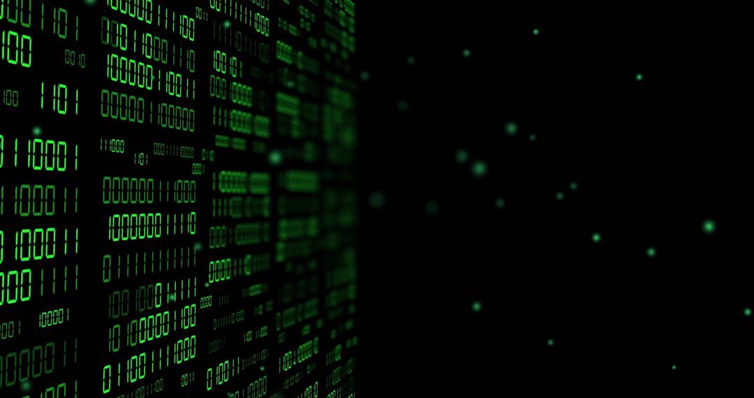 Data Stream of Binary Code in Digital Space - Free Images, Stock Photos and Pictures on Pikwizard.com