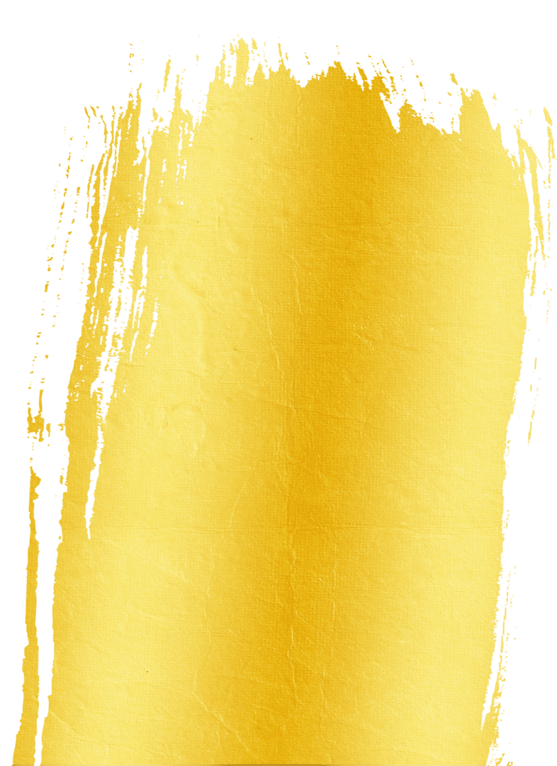 Luxurious Plot Transparent Gold Paint Brush Stroke Close-up
