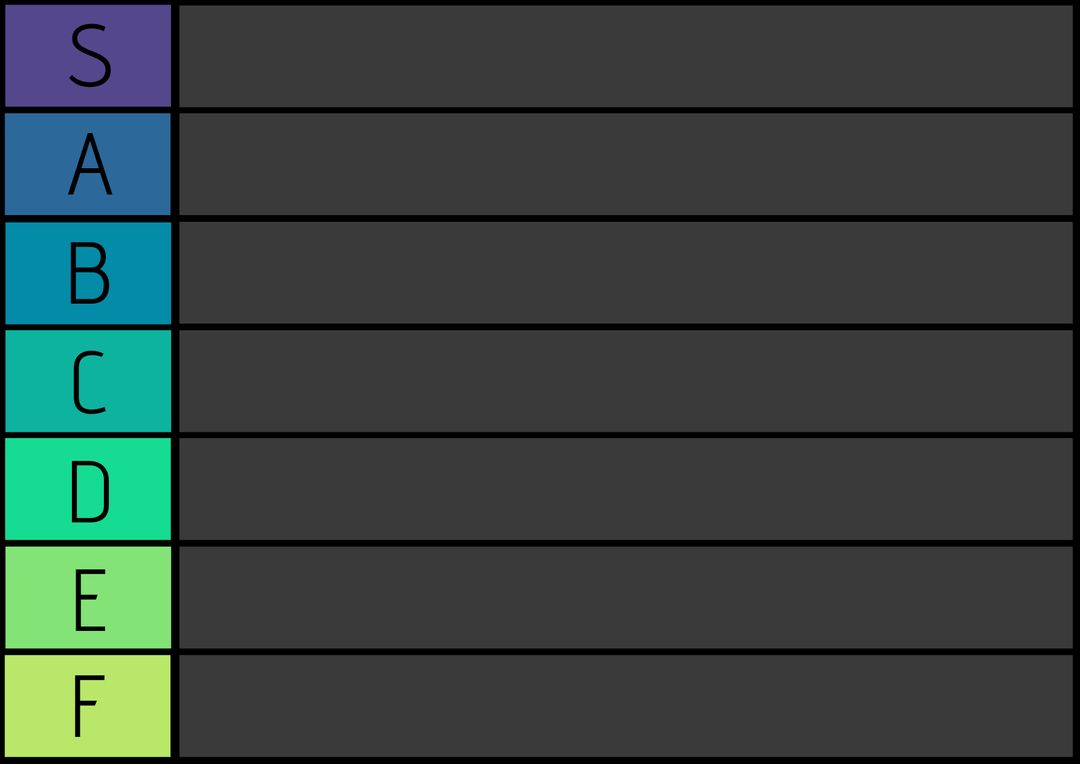 Color-Coded Tier List for Organizational Categorization and Clarity - Download Free Stock Templates Pikwizard.com