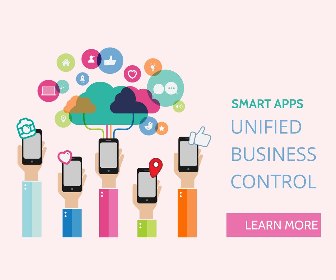 Smartphones Displaying Connected Apps for Modern Business Solutions