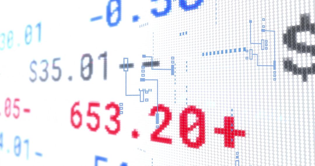 Digital Stock Market Data Processing and Analytics Concept