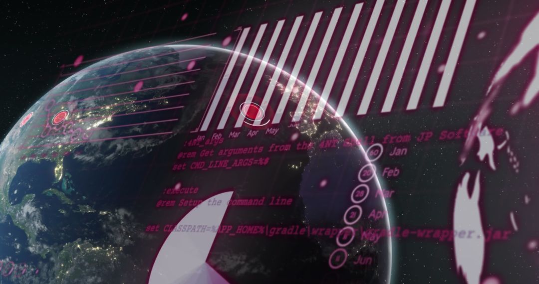 Global Communication Concept with Digitized Earth Visualization