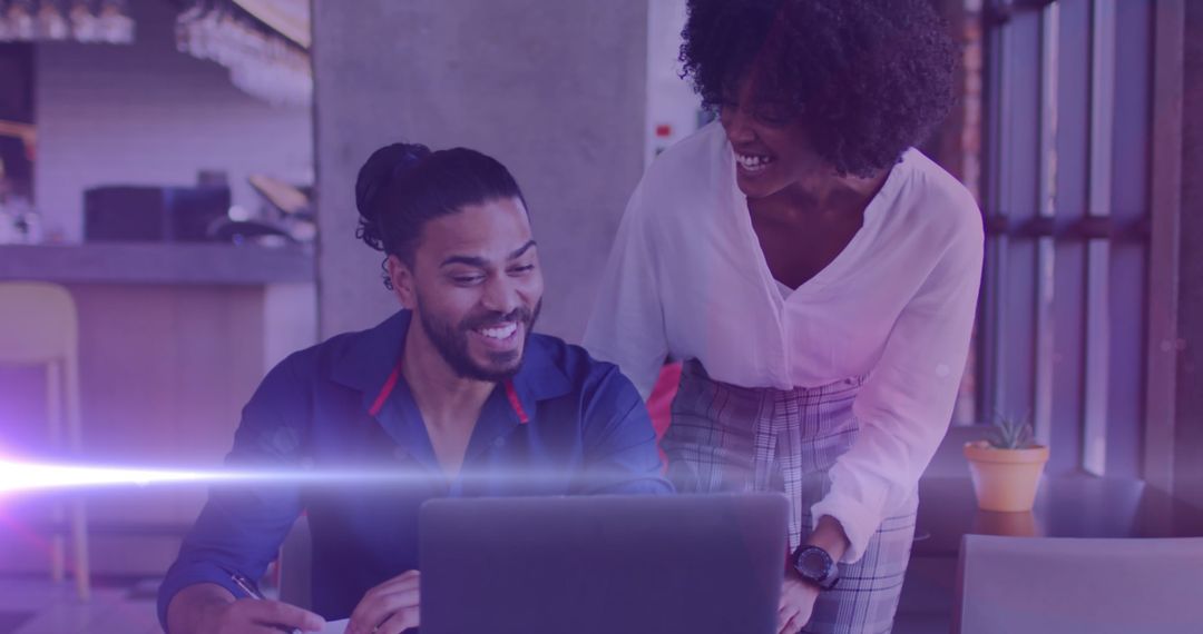 Diverse Professionals Collaborating on Technology Project