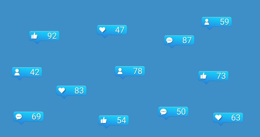 Digital Interface with Social Media Notification Alerts