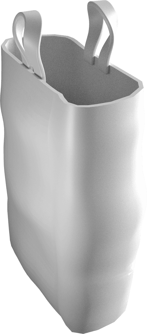 Close-Up Transparent Gray Handbag with Highlighted Texture