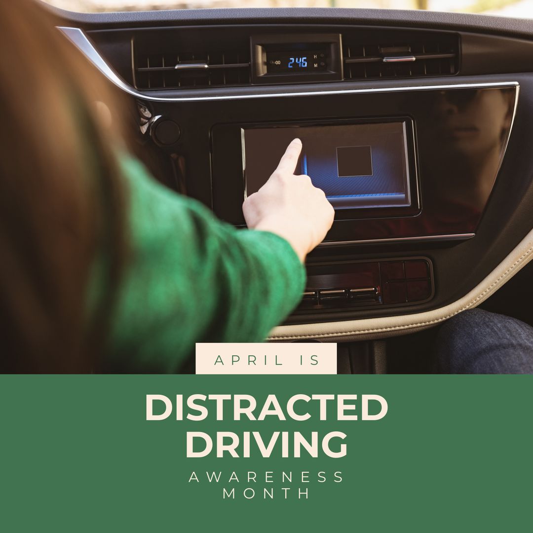 Distracted Driving Awareness Campaign Highlighting Navigation Use