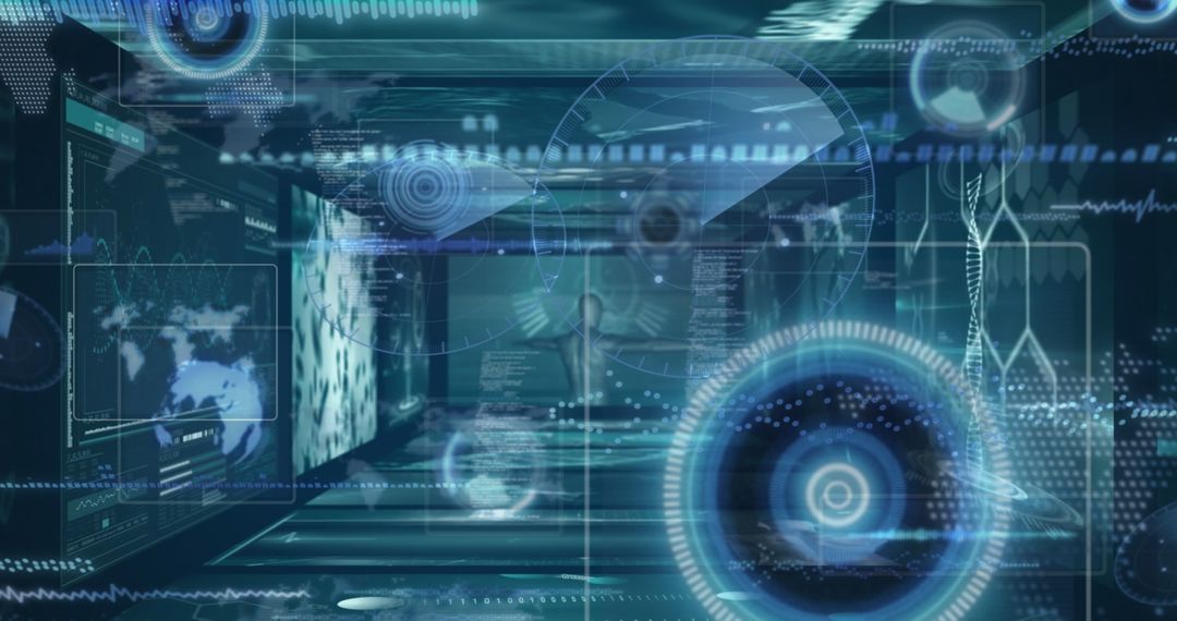 Futuristic Robotic Data Processing Vision