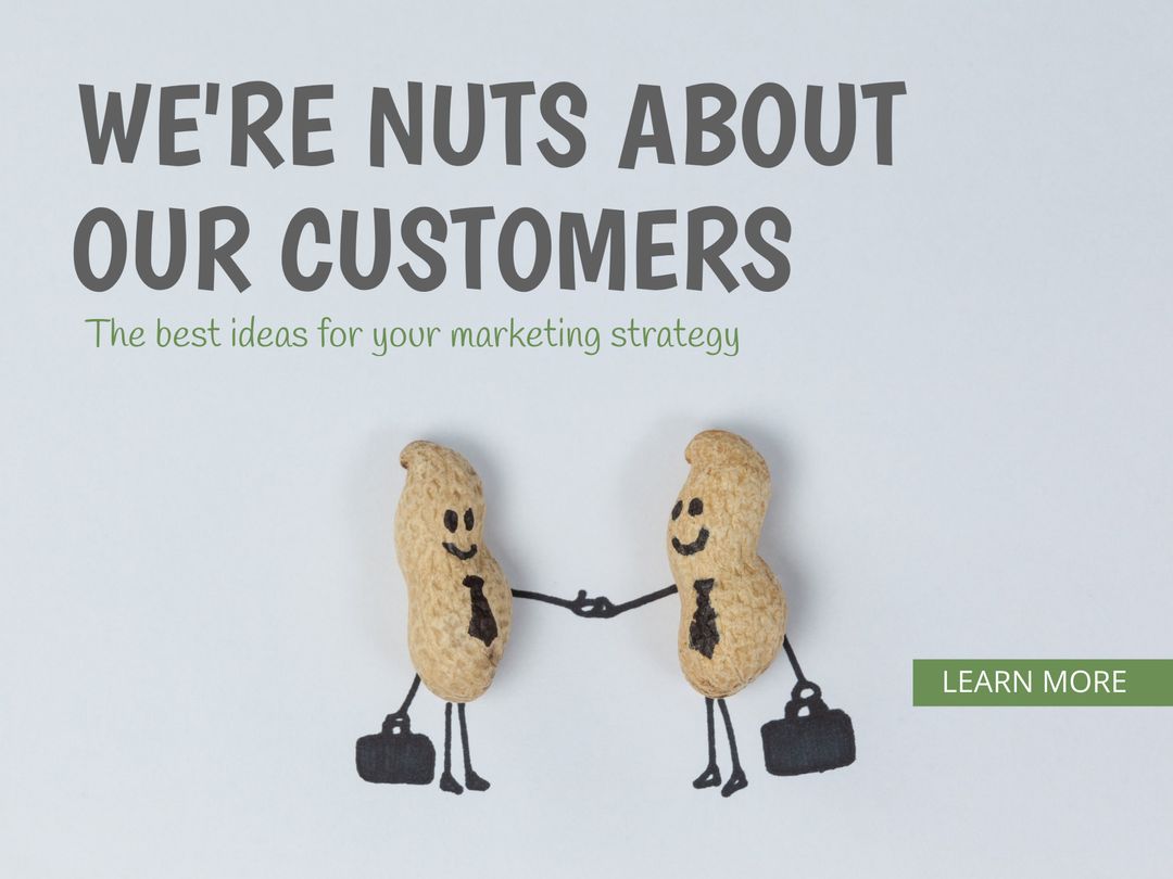 Creative Customer Appreciation Concept with Peanuts Representing Partnerships