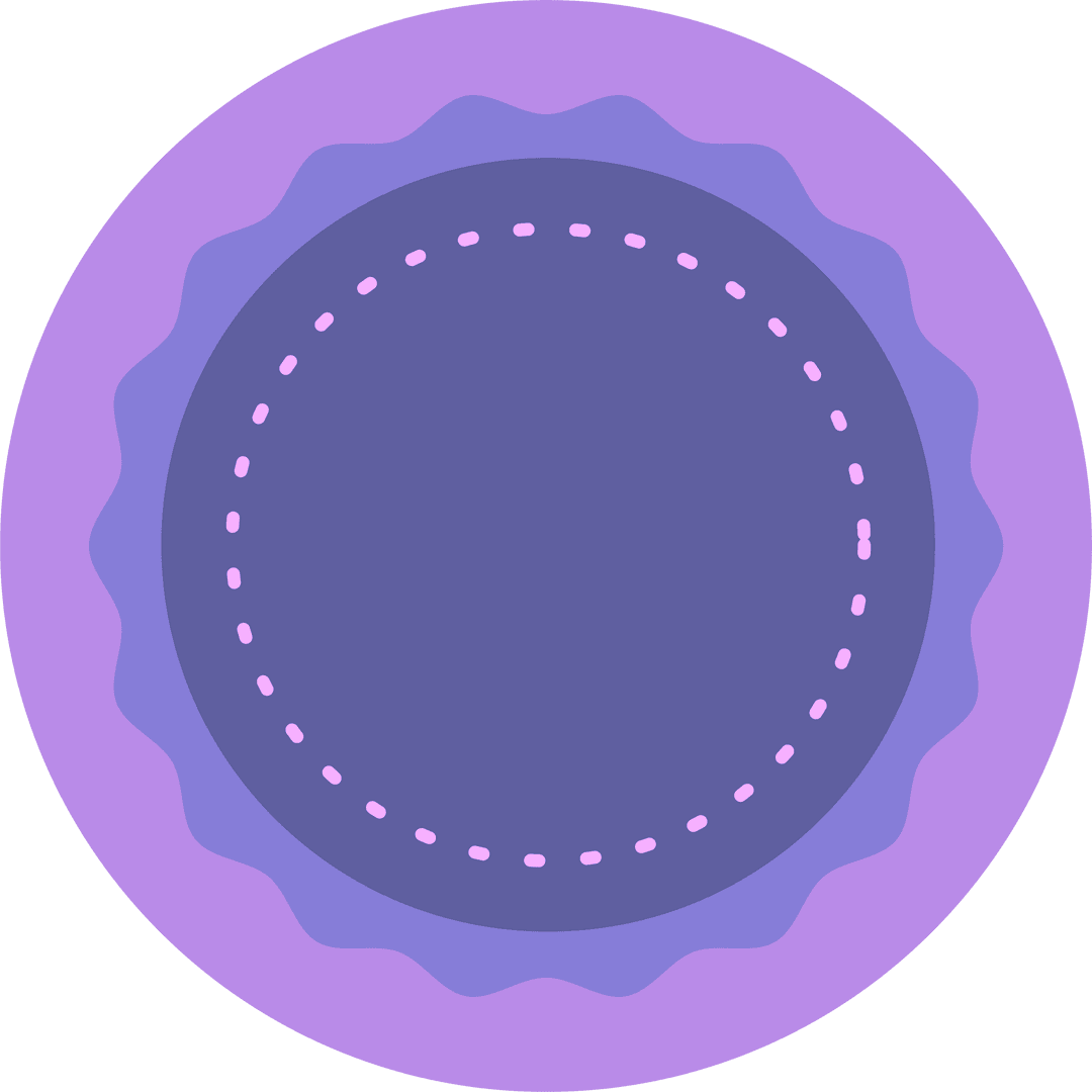 Transparent Layered Circular Design with Purple and Pink Tones