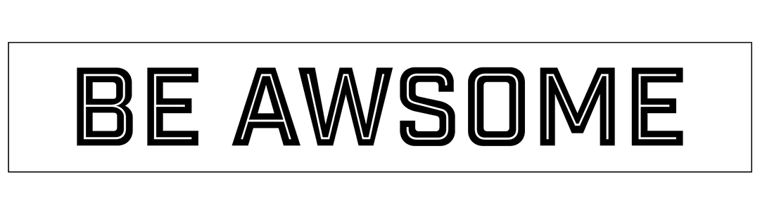 Bold Noteworthy Text Inscription on Transparent Background