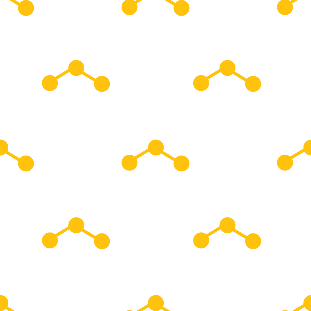 Seamless Yellow Abstract Pattern on Transparent Background