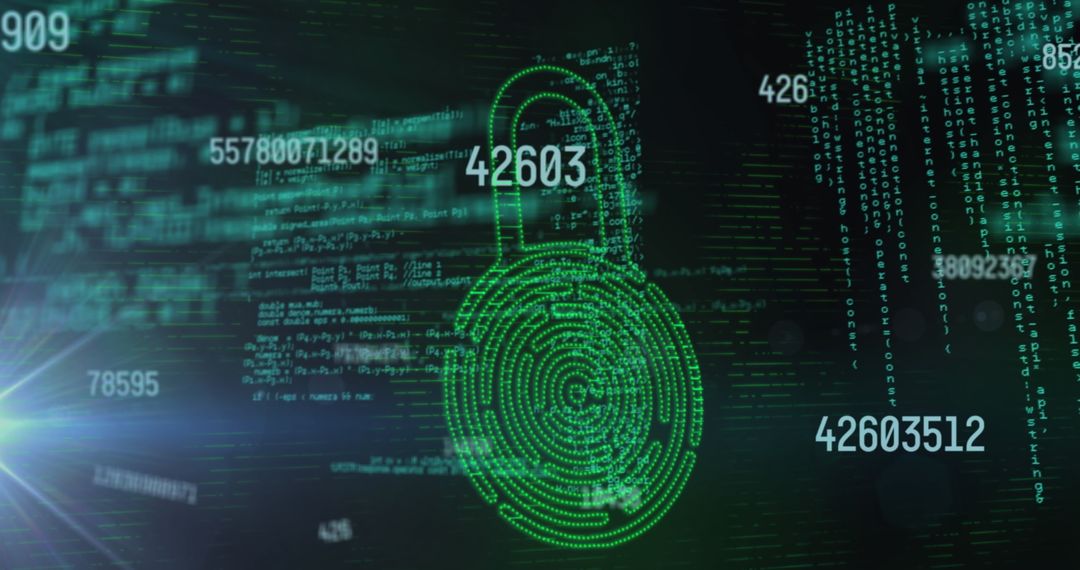 Digital Security and Encryption Concept with Coding Background - Free Images, Stock Photos and Pictures on Pikwizard.com