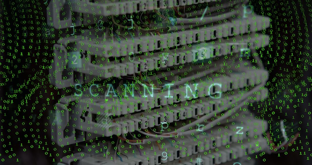 Digital Data Scanning with Falling Green Code