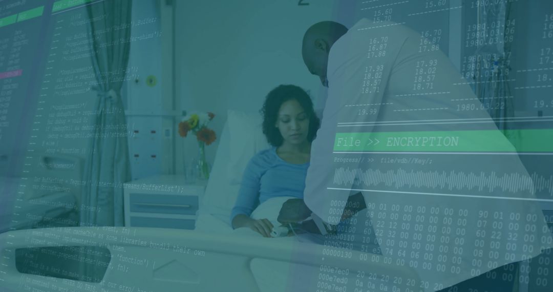 Maternity Neonatal Care with Technical Data Overlay