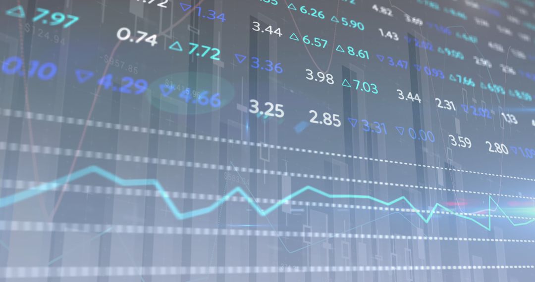 Digital Stock Market Financial Data Visualization