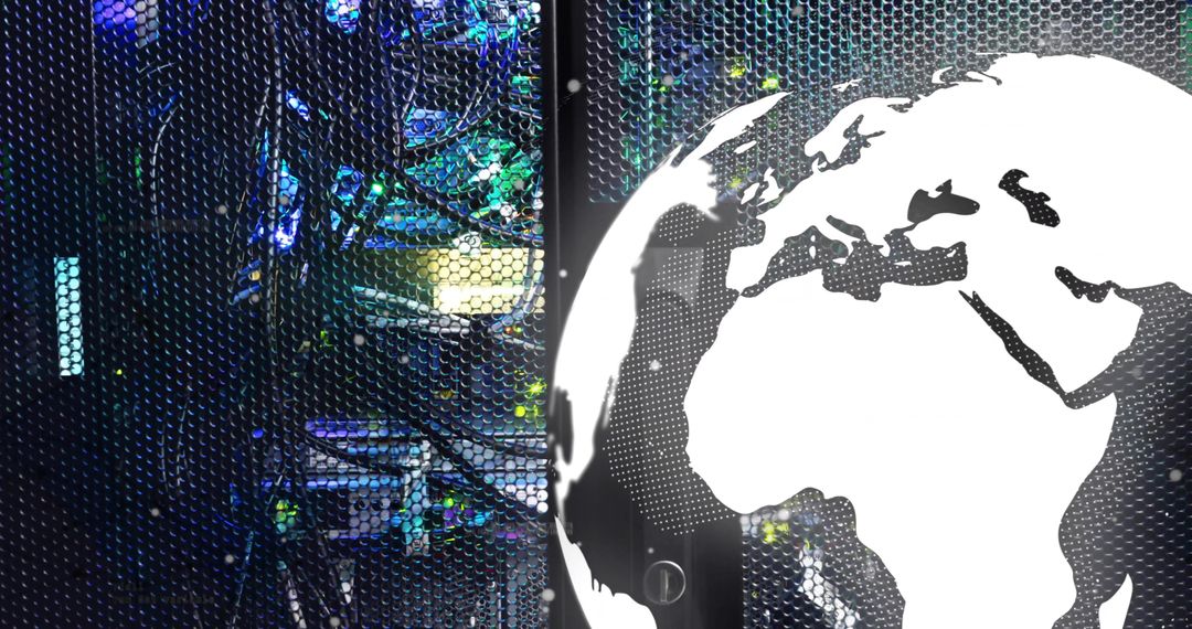 Global Connectivity Concept in Modern Data Center Visualization