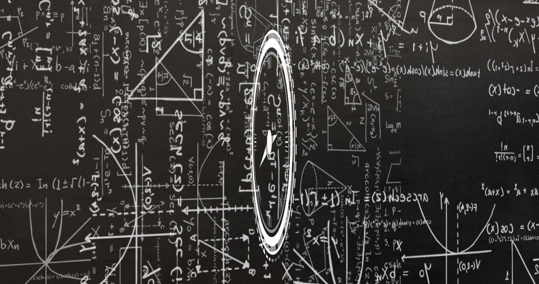 clock overlapping math formulas symbolizing time and science - Free Images, Stock Photos and Pictures on Pikwizard.com