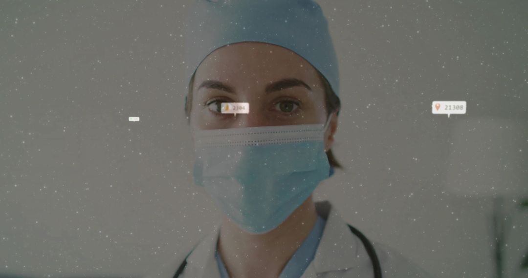 Healthcare Professional in Protective Mask Looking Confident