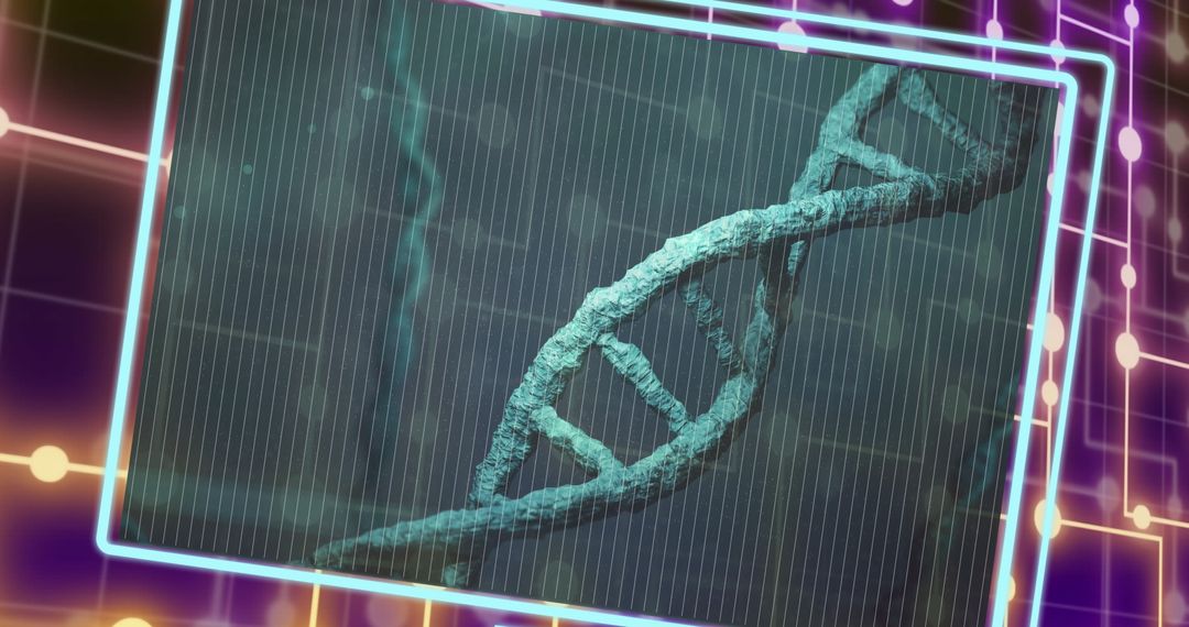Digital Illustration of DNA Strand Using Advanced Technology
