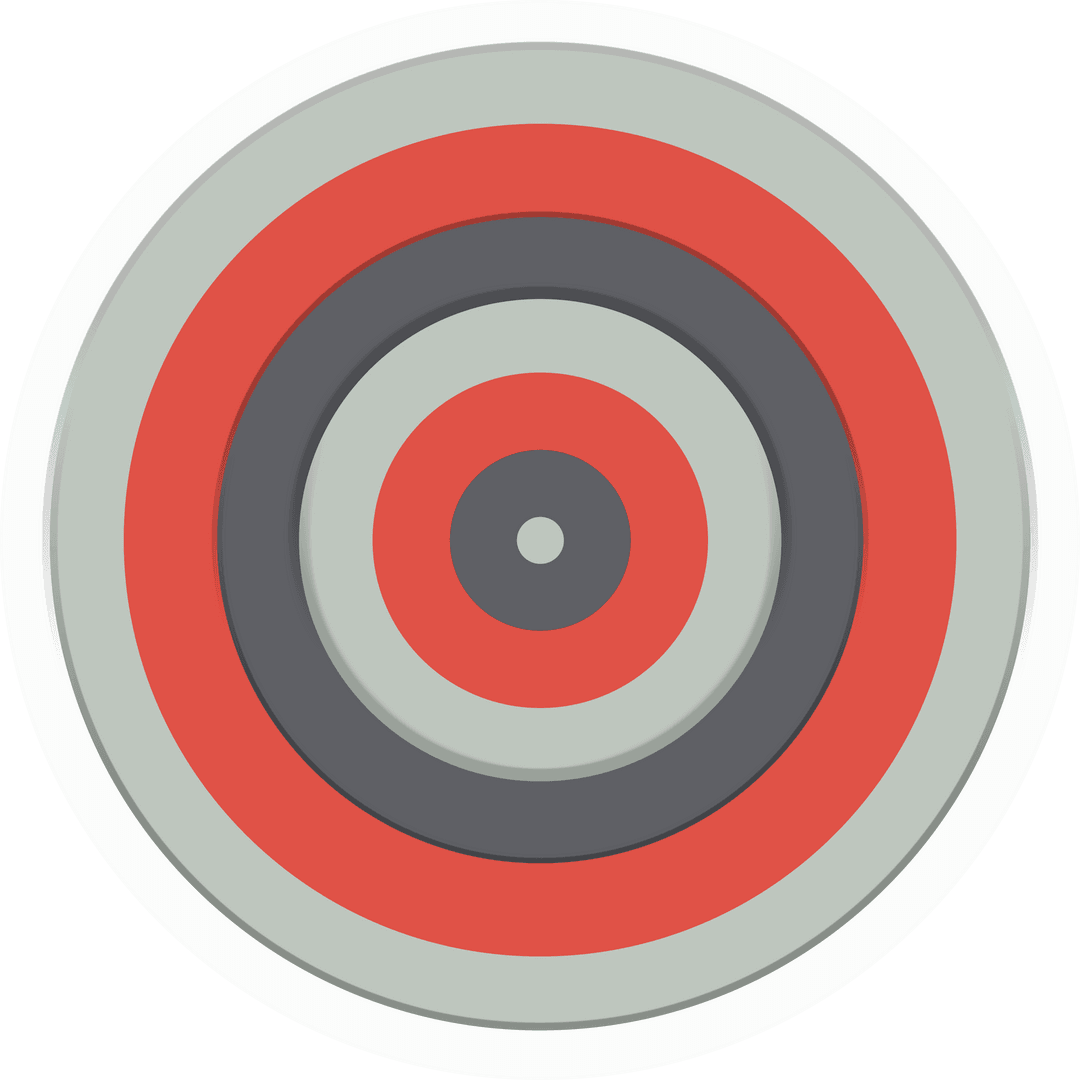 Red and Grey Target on Transparent Background with Copy Space - Download Free Stock Images Pikwizard.com