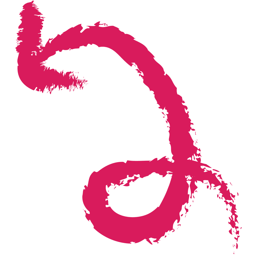 Pink Sketched Arrow on Transparent Background Symbol Vector