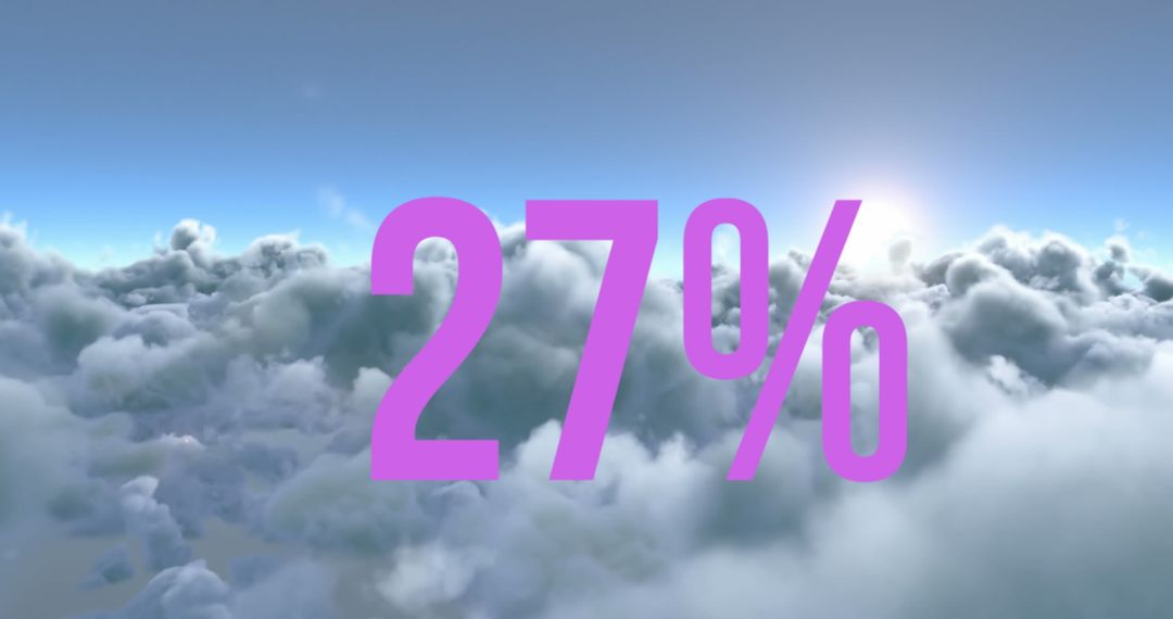 Digital Engagement Concept Over Cloudy Sky Backdrop