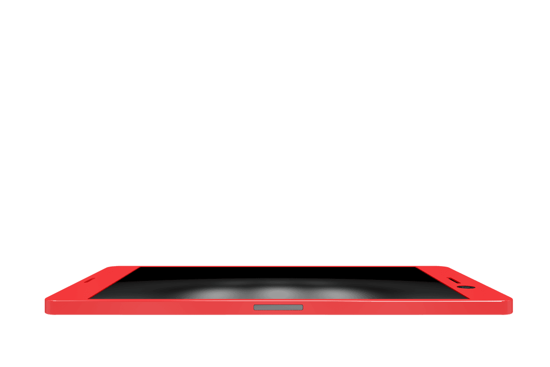 Red Smartphone on Transparent Background with Copy Space - Download Free Stock Images Pikwizard.com