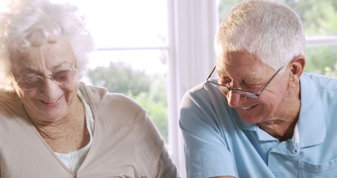 Smiling Senior Couple Enjoying Relaxing Retirement Together - Free Images, Stock Photos and Pictures on Pikwizard.com