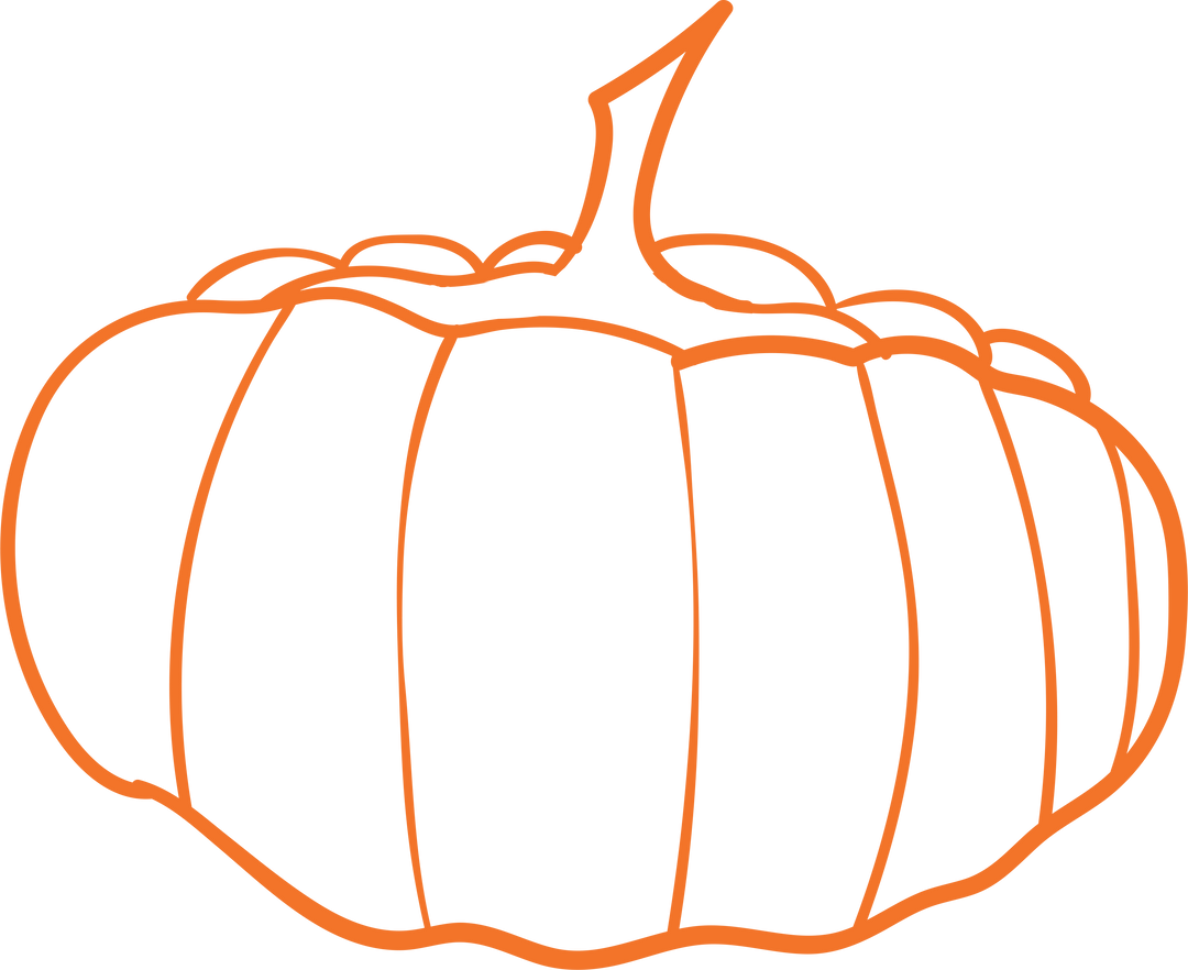 Orange Outline Transparent Pumpkin Vector Illustration - Download Free Stock Images Pikwizard.com