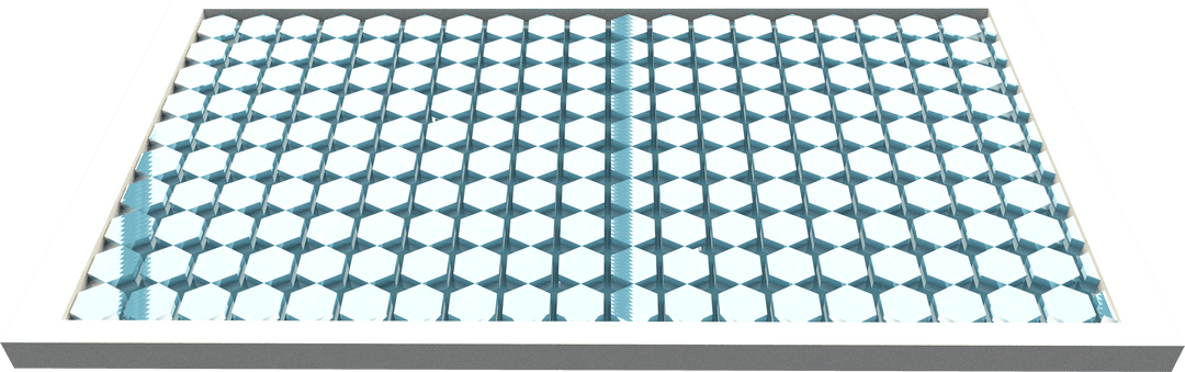 Transparent Solar Panel with Geometric Hexagon Glass Design