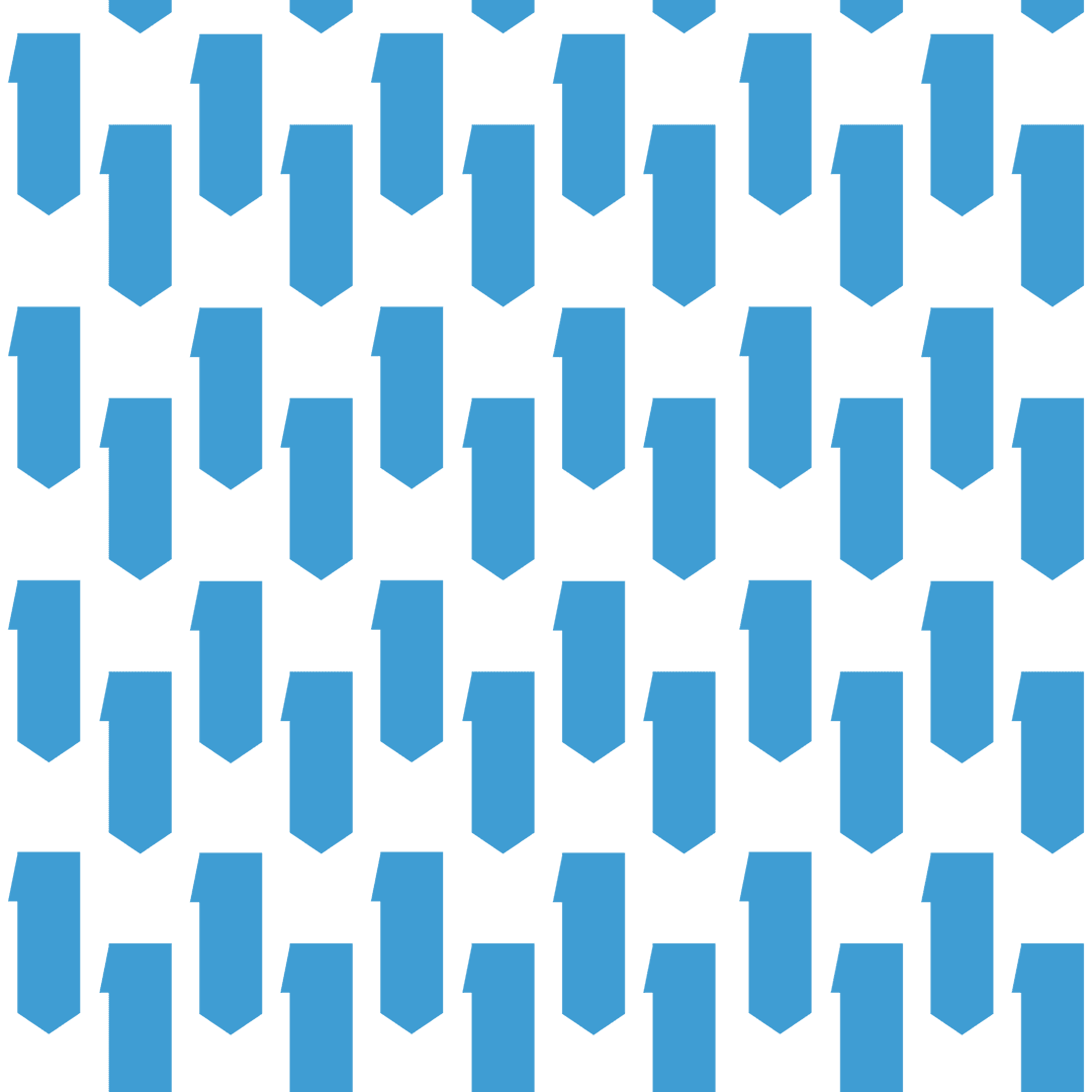 Geometric Blue Arrow Pattern on Transparent Background Vector