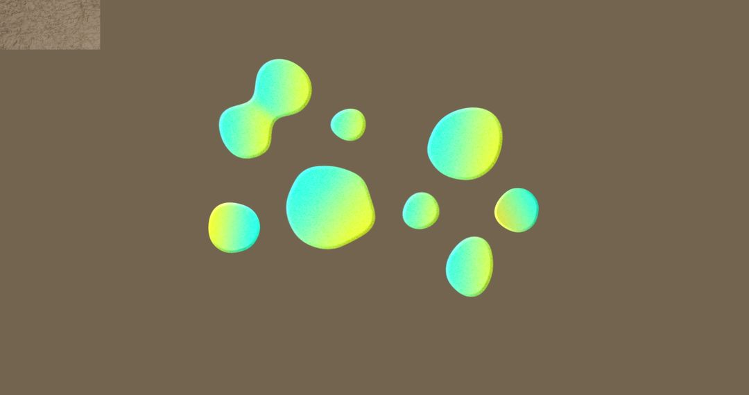 Gradient Liquid Shapes on Gray Background